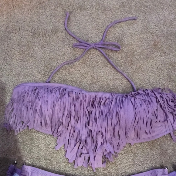 Purple Fringe Bikini - Picture 3 of 4
